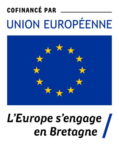 Logo L&#x27;Europe s&#x27;engage en Bretagne - Cofinancé par l&#x27;Union Européenne